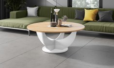 CAPRI 100 round coffee table (high gloss/different colours)